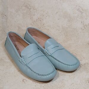 Womens FLAG LTD. Nappa Glove Leather Loafers Sz 8M EUC